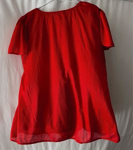 Vibrant Red Casual Top