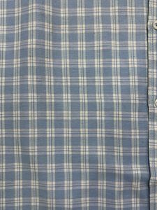 Men's Blue Plaid Button-Down Shirt
