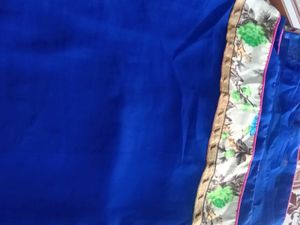 Vibrant Royal Blue Saree