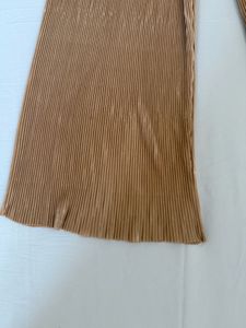 Pleated Button-Up Shirt &amp; Pants Set