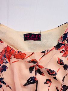 Chic Floral High-Low Dress