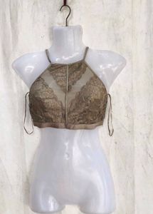 111810. Elegant Lace Halter Neck Blouse