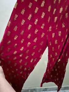 Ethnic Pink Palazzo Pants