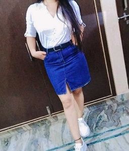 Combo Denim Skirt And Top