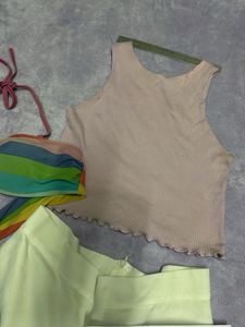 Rainbow Bikini &amp; Pink Top32-34