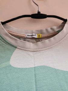 Camouflage Print Oversized T-Shirt