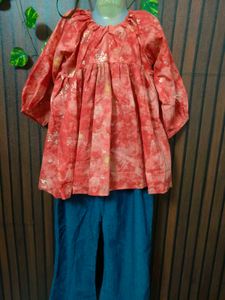 Ethnic Indian Kurta Set with Palazzo