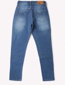 Men's Distressed Blue Denim Jeans