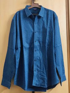 Stylish Blue Patterned Shirt