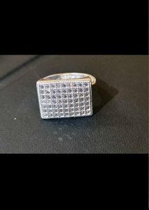 Sparkling Ring for gents pure silver # fixed price