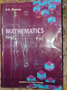 R.D. Sharm  n Mathematics with MCQ book Class X
