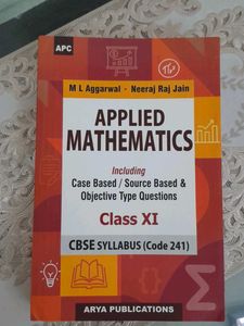 ML Aggarwal Applied Maths Class XI Book