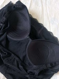 Black Floral Lace Trim Shapewear Camisole