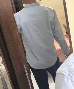 Men's Light Blue Button-Down Shirt