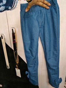 2 colour pant blue and grey
