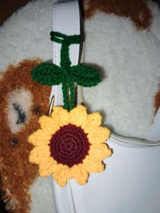 Sunflower Bag charm
