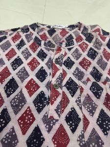 Stylish Printed Cotton Kurta