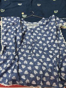 Heart Print Top Kaftan
