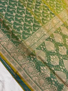 Green Banarasi Silk Saree