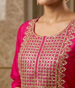 Elegant Pink Kurta with premium heavy dupatta
