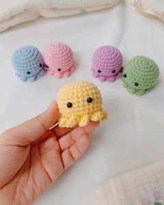 Crochet Octopus Keychains