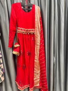 Gown Red party wear