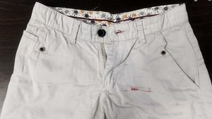 Men's Cream Color Cotton Pants