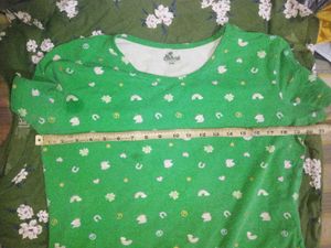 Yellow V-Neck Pocket Tee (Green T-shirt free)