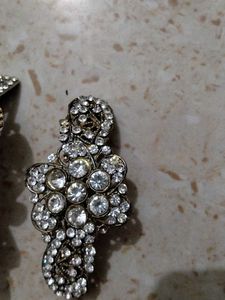 Set of 3 Embellished Hair Clips