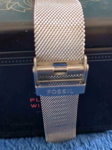 Fossil Watch with Mesh Band