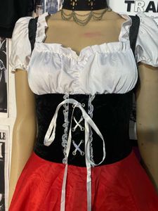 Traditional Red &amp; Black German Dress