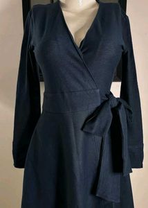 Classic Denim Wrap Dress