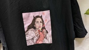 Graphic Print Oversized Black T-Shirt 👕