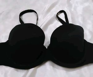 Black Padded Bra