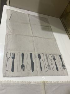 Kitchen Towel with Cutlery Print