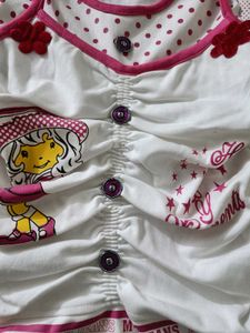 baby girl's shirt delightful pink polka dot design