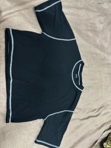 A black crop top
