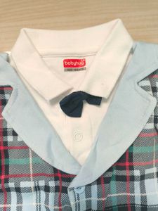 Baby Boy Romper with Bowtie