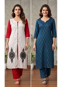 ✨ Beautiful Kurti Combo Set – 2 Kurtis Together ✨