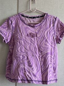 Purple Swirl Graphic Tee