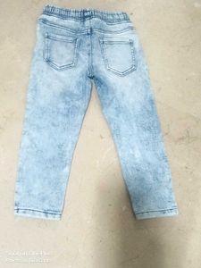 Acid Wash Denim Jogger Jeans