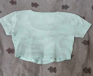 Mint Green Cropped Top