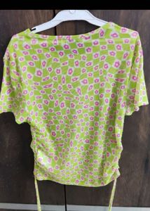 Funky Floral Print Ruched Tee