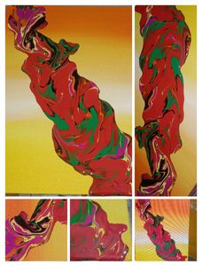 Canvas Painting | Fluid Art