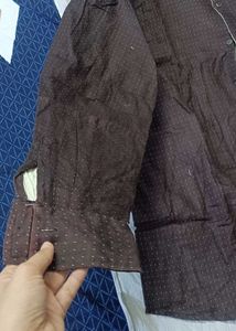 Brown Printed Shirt