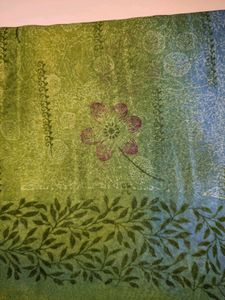 Green Printed Saree