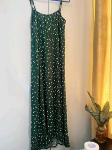 Green Floral Maxi Dress