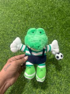 Vintage Crocodile Soccer Plush Toy