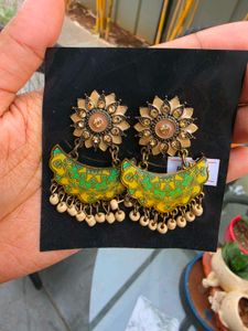Boho Ethnic Jhumka Earrings