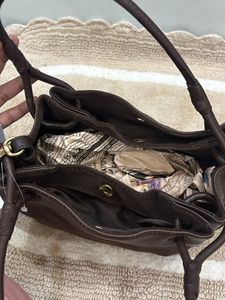 Brown Suede Handbag